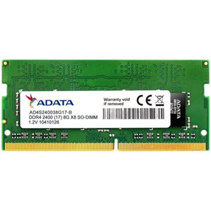 رم لپ تاپ ای دیتا با فرکانس 2400 مگاهرتز و حافظه 4 گیگابایت ADATA PC4-19200 DDR4 4GB 2400MHz SODIMM Laptop Memory